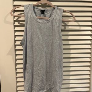 JCrew pale blue tie back tank top